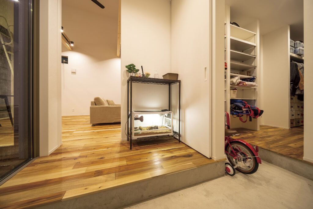 ロフトがある平屋のお家