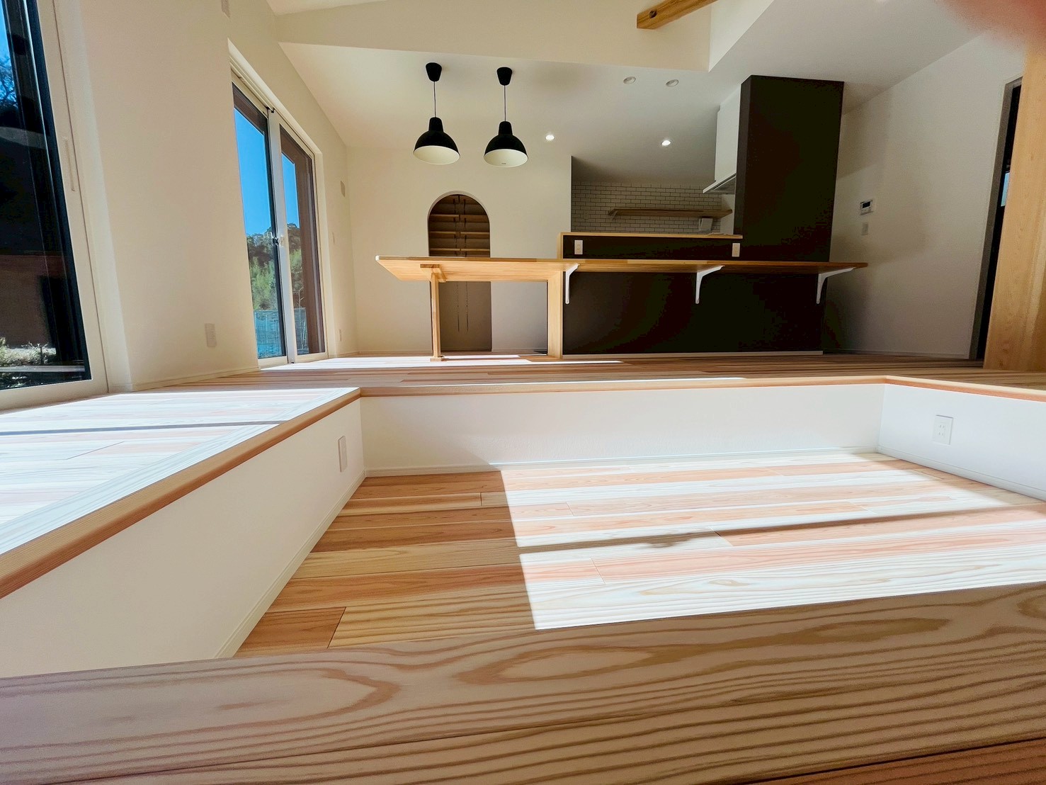 家族が集まるダウンリビングあるお家完成見学会