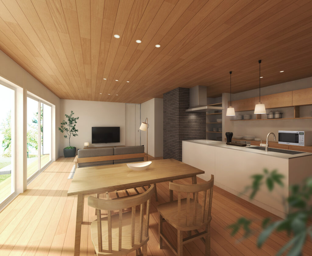 ちょうどいい平屋モニターハウス　内観