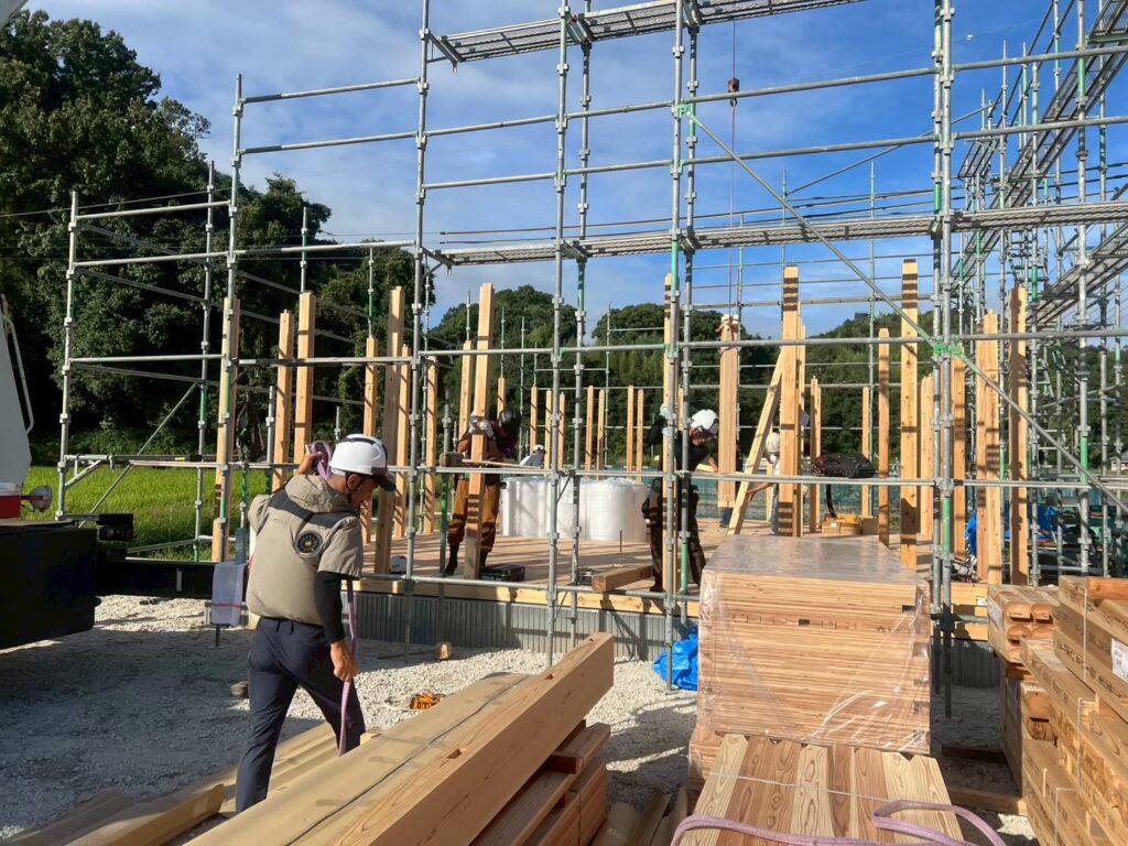 美しくて強い紀州材で建てるお家　上棟棟上げ