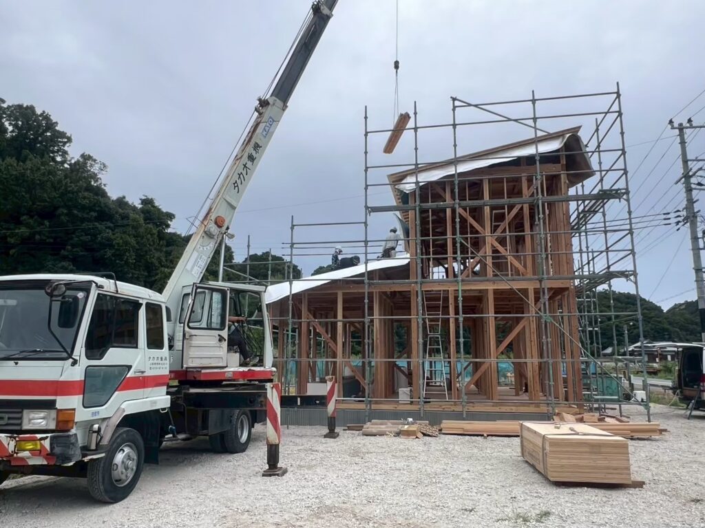 美しくて強い紀州材で建てるお家　上棟棟上げ